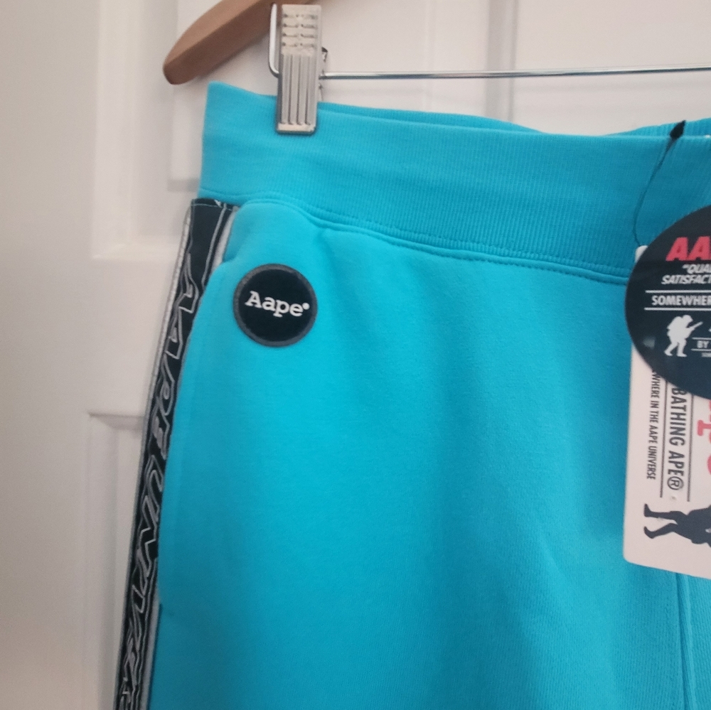 Aape universe sweatpants, baby blue